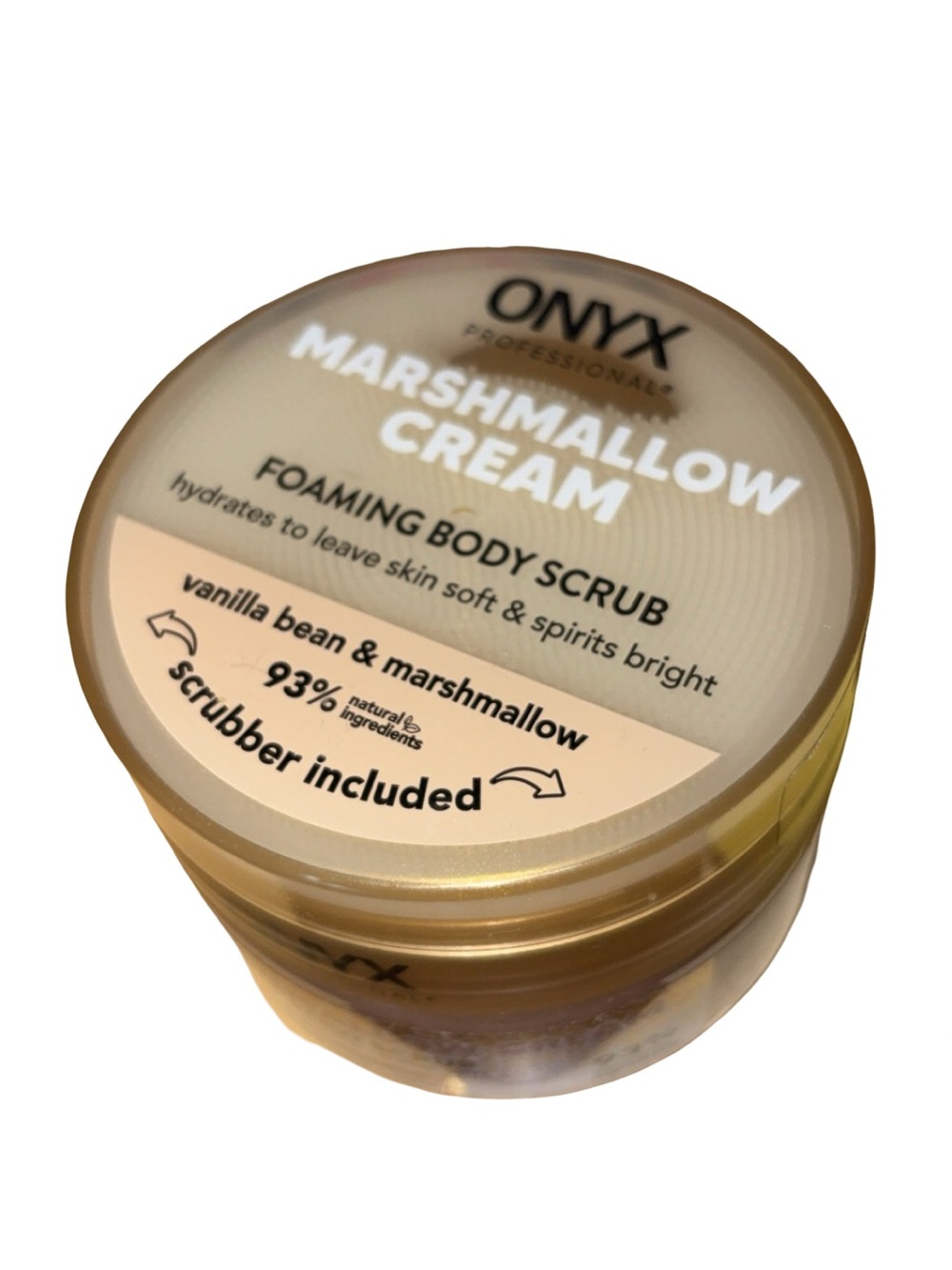 Onyx body scrub with applicator